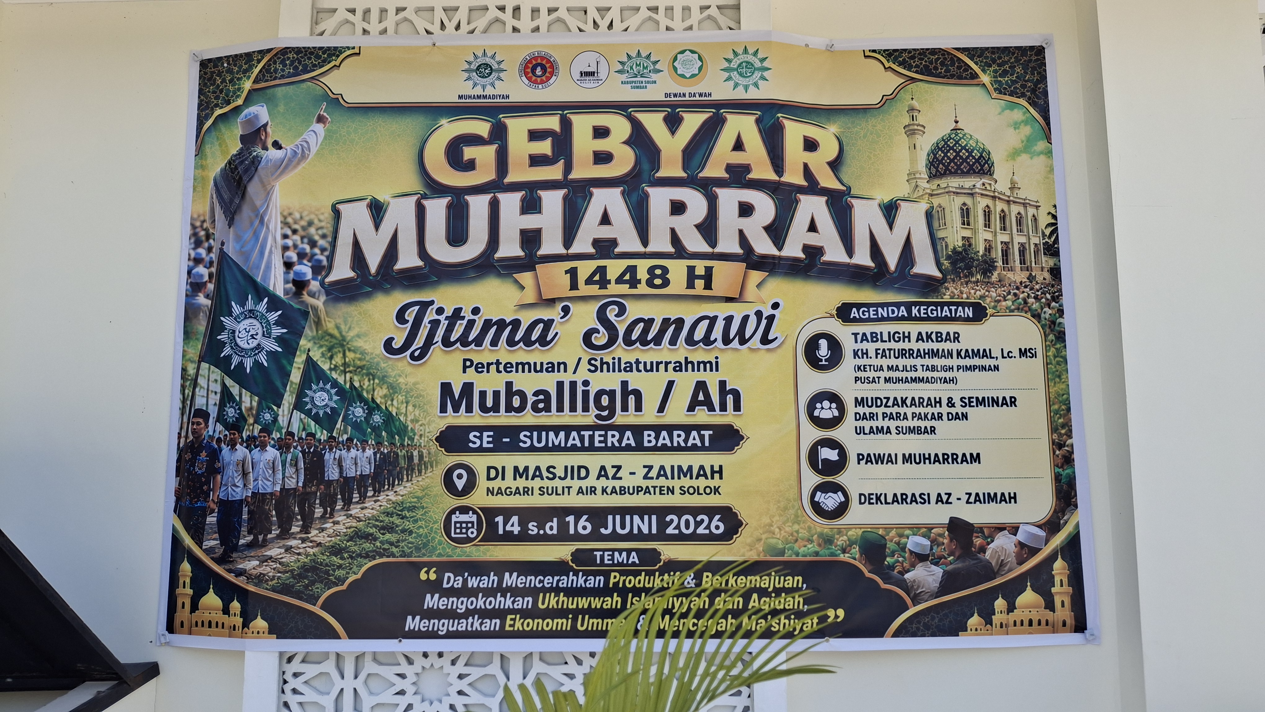 GEBYAR MUHARRAM MASJID AZ-ZAIMAH 1448 H: Ratusan Muballigh se-Sumbar Siap Berkumpul di Sulit Air, Bahas Digitalisasi hingga Kemandirian Ekonomi