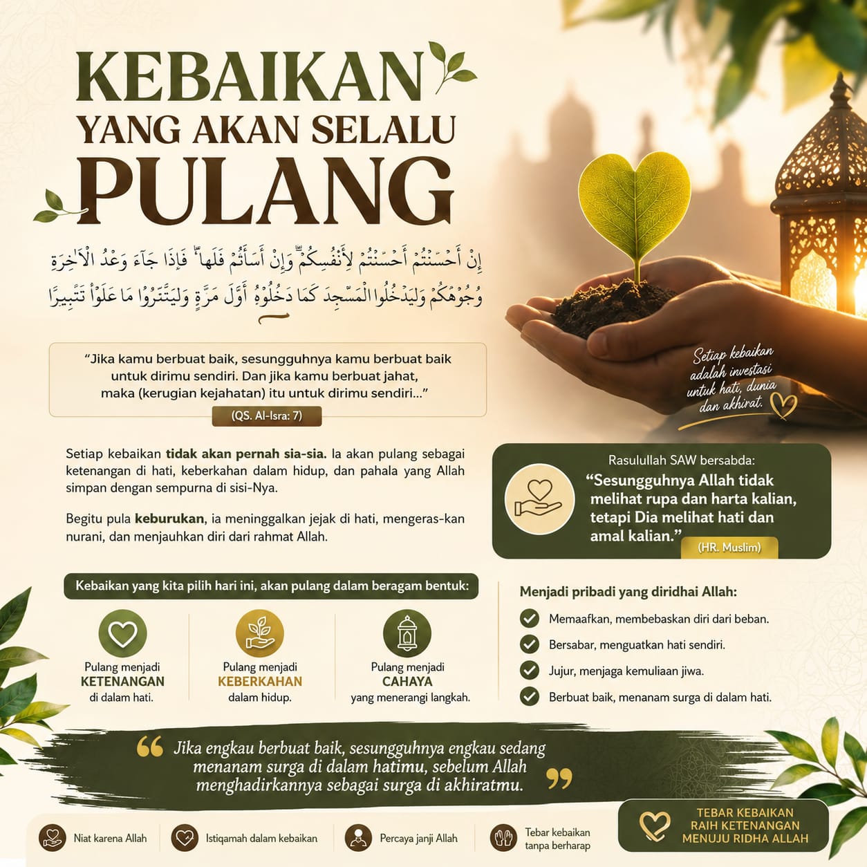 KEBAIKAN YANG AKAN SELALU KEMBALI
